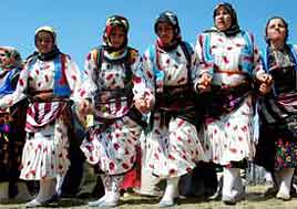 Young girls joining the festival